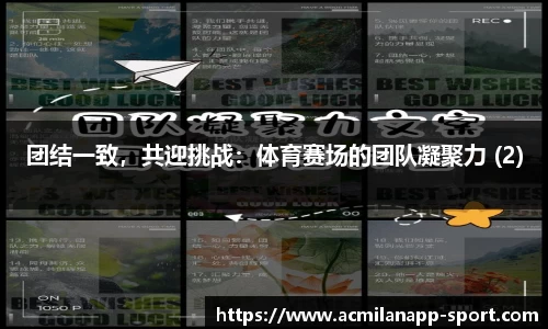 团结一致，共迎挑战：体育赛场的团队凝聚力 (2)